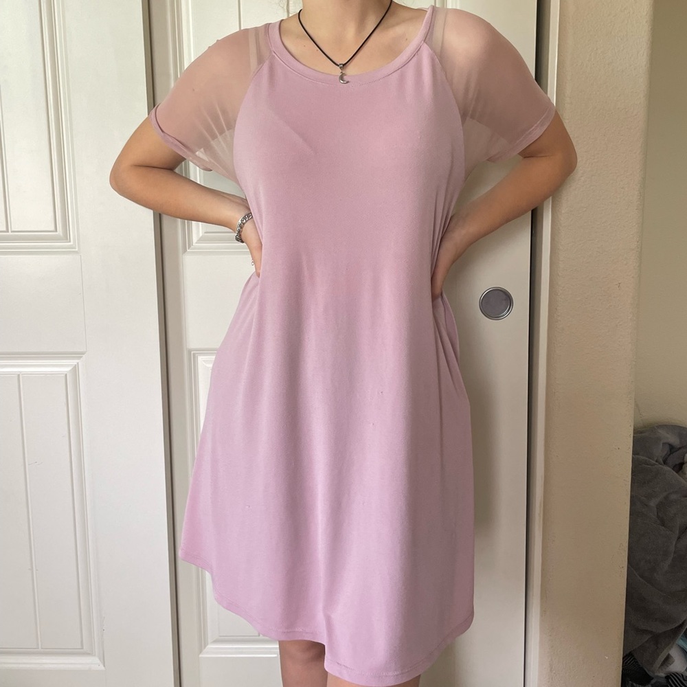 Pink Jersey dress
